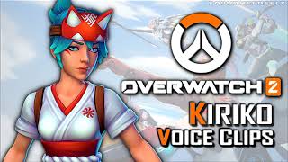 All Kiriko Voice Clips • Overwatch 2 • All Voice Lines and Interactions • Sally Amaki [upl. by Irem854]