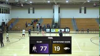 OLSH Boys Basketball  Keystone Oaks Friday 292024 [upl. by Eiffub759]