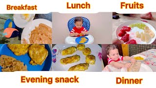 What My 18 Month Old Eat In A Day Complete food chart from morning to night for 1 year plus baby [upl. by Aierb]