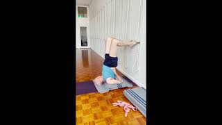 Using props with Sarvangasana shoulderstand [upl. by Hairabez229]