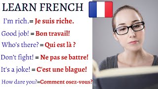 EVERYDAY life FRENCH Sentences Phrases Word Pronunciation Every Learner Must Know  Learn French [upl. by Yenahpets]