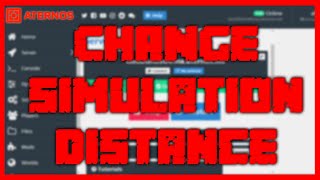 🟥 HOW to CHANGE the SIMULATIONVIEW DISTANCE of your SERVER  ATERNOS MINECRAFT 🟥 [upl. by Nelram446]