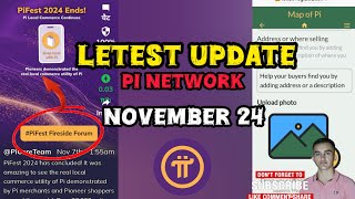 Pi Network November 24 letest Update ✅ Pinetwork Pi Network coin 🪙💲 Watch now 💯 [upl. by Vange886]