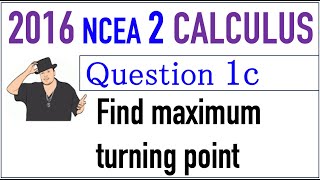 2016 NCEA 2 Calculus Exam Q1c [upl. by Vaden505]