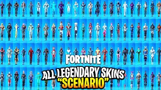 Scenario Emote with all LEGENDARY Skins 100 Skins [upl. by Eseilenna]