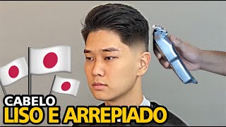 Como cortar cabelo liso e arrepiado  Cabelo de Japonês 🔴 [upl. by Shelagh]