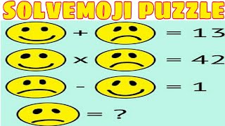 solvemoji puzzle answer  maths puzzle question models with answers iq test [upl. by Jermain954]