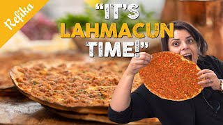 How to Make Crunchy LAHMACUN At Home 😋 One of The Best Turkish Foods  Perfect for PIZZA Lovers [upl. by Lanor]