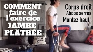 Exercices à faire avec la jambe dans le plâtre [upl. by Salomon963]