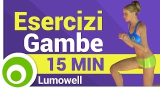 Esercizi per le Gambe a Casa  Dimagrire e Rassodare [upl. by Llenahc]