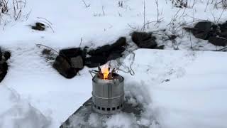 Stabilotherm wood stove stack [upl. by Hanschen848]