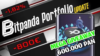 Bitpanda Portfolio Update  Pantos wird 6 Mega Giveaway 600000 Pantos [upl. by Julissa]