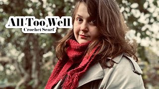 The Eras CAL  The All Too Well Scarf  Crochet Moss Stitch Scarf [upl. by Barnard]