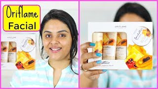 OriflamequotFruit Facial Kitquot ReviewDemo  Step by Step  Tanutalks [upl. by Jehu]