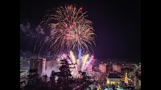 Revelion 2024 la PiatraNeamț  Spectacolul de artificii [upl. by Namia]