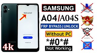 Samsung A04a04s Frp Bypass Android12  Samsung A04a04s Frp Google Lock Bypass  A042f Frp Bypass [upl. by Ulah987]