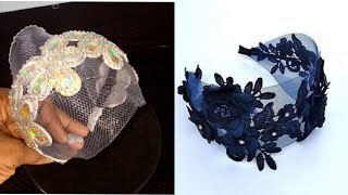 How to create this crinoline head net  diy hair fascinators [upl. by Enois]