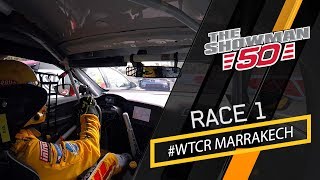 WTCR race 1 drama on the streets with Tom Coronel Cupra TCR in Marrakech [upl. by Pacorro]