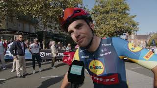 Tony Gallopin  Interview au départ  Paris  Tours 2023 [upl. by Engamrahc]