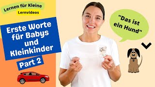 Lernen für Kleine mit Miss Josi  Lernvideos für Babys und Kleinkinder  Erste Worte  Folge 2 [upl. by Annalee186]