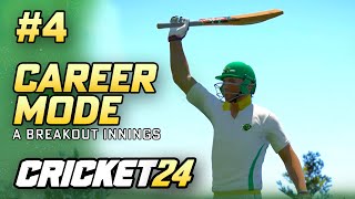 A BREAKOUT INNINGS  CRICKET 24 CAREER MODE 4 [upl. by Othilia297]