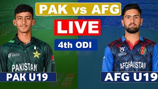 Pakistan u19 Vs Afghanistan u19 Live Cricket Score Commentary PAK vs AFG Live 2nd Innings last 5 ove [upl. by Friedman]