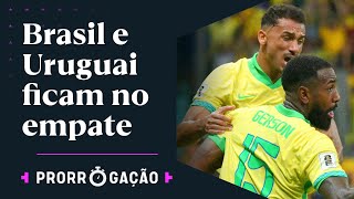 GERSON MARCA GOLAÇO MAS BRASIL EMPATA COM O URUGUAI EM MAIS UM JOGO COM VAIAS PARA A SELEÇÃO [upl. by Leonid861]