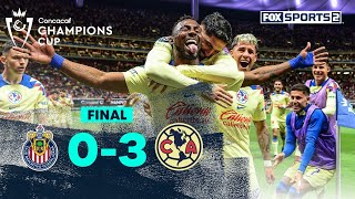 🐐03🦅 ¡Golpe de KO de América a Chivas  Concacaf Champions Cup [upl. by Hara]