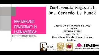 Conversatorio Dr Gerardo Munck quotRegímenes y Democracias en América Latinaquot en CátedraMadero [upl. by Eirrotal550]