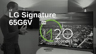 Test du Téléviseur Oled LG Signature 65G6V [upl. by Enilegna]