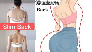 Exercise for Back Fat  Get Slim Back Reduce Back fat to Get Beautiful Back Shape at Home 2023 [upl. by Eidlog160]