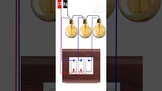 3 Gang Switch Wiring electricalwiringshortsshortsfeedelectricalengineeringyoutubeshorts remix [upl. by Esra]