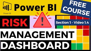 Power BI Risk Management Dashboard  S1  V14  Importing Data and Creating Risk Matrix Visual [upl. by Notyal]