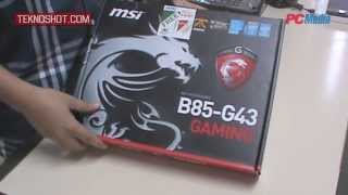 MSI B85G43 Gaming  Unboxing  Review by PC Media Teknoshot [upl. by Aihsemat]