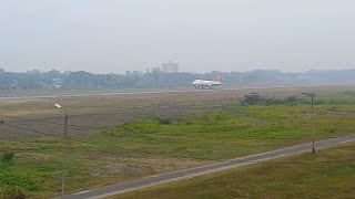 Air Arabia A320 morning flight landing at Chittagong [upl. by Imogene]