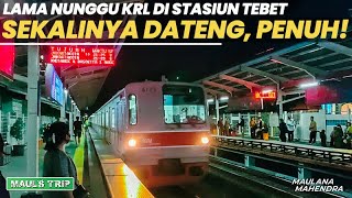 Nunggu KRL Lama di Stasiun Tebet Sekalinya Dateng Penuh Penumpang [upl. by Air]