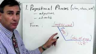 Phrases part 1 understanding and diagramming prepositional phrases [upl. by Dao553]