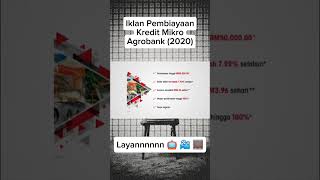 Iklan Pembiayaan Kredit Mikro Agrobank 2020  Layannnnnn 📺📽️🎞️ [upl. by Bough]