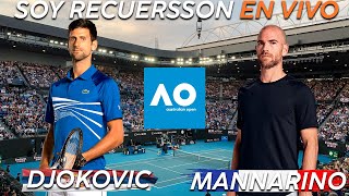 Novak Djokovic vs Adrián Mannarino y Tsitsipas vs Fritz Reaccionando en vivo Abierto de Australia [upl. by Eilitan906]