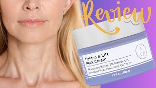 GoPure Neck Firming Cream AntiAging Neck Cream REVIEW [upl. by Daly]