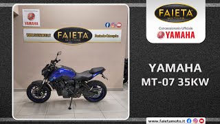 Faieta Motors Usato  Yamaha MT07 35KW  Anno 2022 [upl. by Jews]