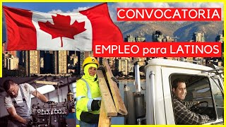 EMPLEO para LATINOS en CANADÁ SIN HABLAR INGLES [upl. by Kroy]