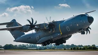 RAF A400M Takeoff [upl. by Gilchrist135]