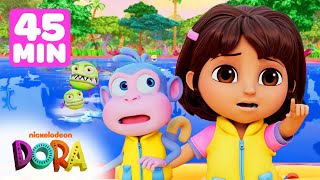 NEW Dora Episodes Marathon ❤️ 45 Minutes  Dora amp Friends [upl. by Fredie]