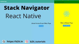 React Native Drawer Navigation with Stack Navigator Example [upl. by Michel]