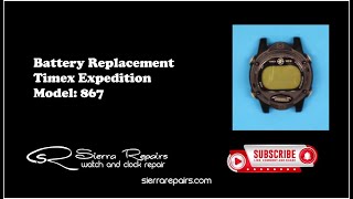 Timex Expedition 867 Battery Replacement  Watch Remedy [upl. by Chick282]