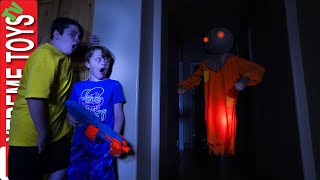 The Ghost Scarecrow Haunts Ethan and Cole Sneak Attack Squad Halloween [upl. by Jonina]