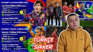 TÜRKÇE SPİKER ● YENİ OYUN MODU  KAR  YAĞMUR  ● KARŞINIZDA eFootball 2025 MOBİLE [upl. by Eirene]