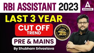 RBI Assistant Cut Off 2022  RBI Assistant Last 3 Year Cut Off Trend Pre amp Mains [upl. by Edmondo]