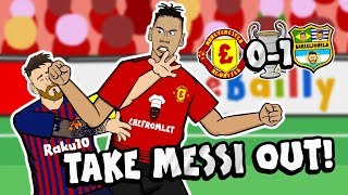 💥TAKE MESSI OUT💥 By Chris Smalling Man Utd vs Barcelona Champions League Parody Goal Highlights [upl. by Auberon562]